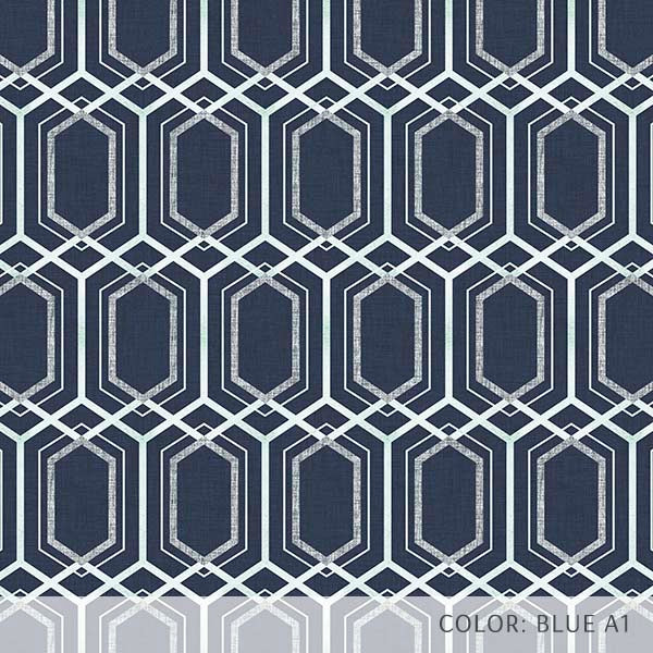 Hexagon Lattice (P533) Custom Printed Vinyl Flooring Design