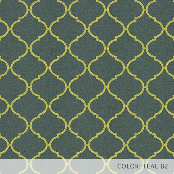 Neon Quatrefoil Tile (P695) Custom Printed Vinyl Flooring Design