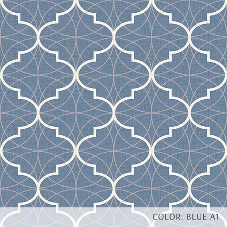 Quatrefoil Overlay (P699) Custom Printed Vinyl Flooring Design