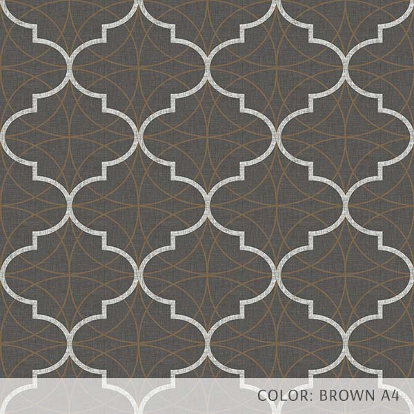 Quatrefoil Overlay (P699) Custom Printed Vinyl Flooring Design