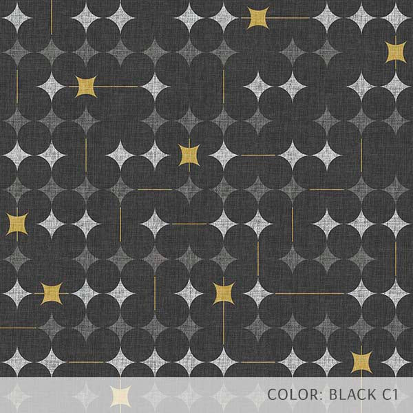 Retro Starburst (P759) Custom Printed Vinyl Flooring Design