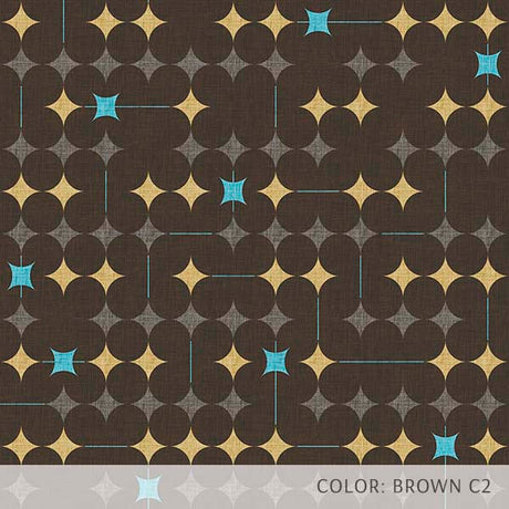 Retro Starburst (P759) Custom Printed Vinyl Flooring Design