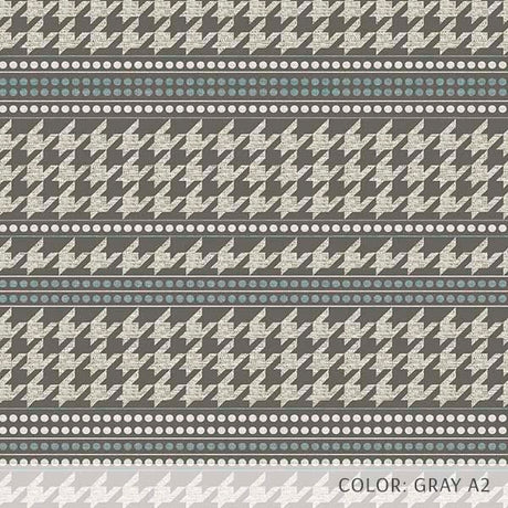 Houndstooth Stripe (P933) Custom Printed Vinyl Flooring Design